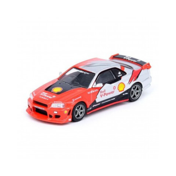 IN64-R34-SHELL Nissan Skyline R34 GTT Drift Car `SHELL`