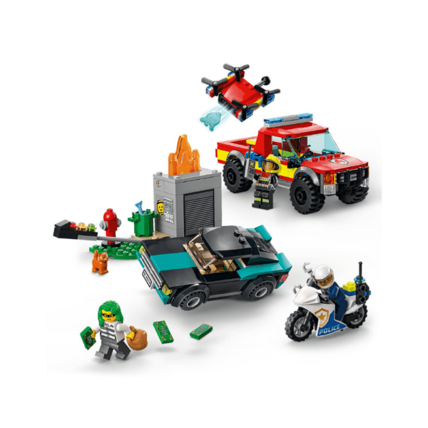 Lego City Fire Rescue and Police Chase 60319 LEGO City Fire Rescue and Police Chase