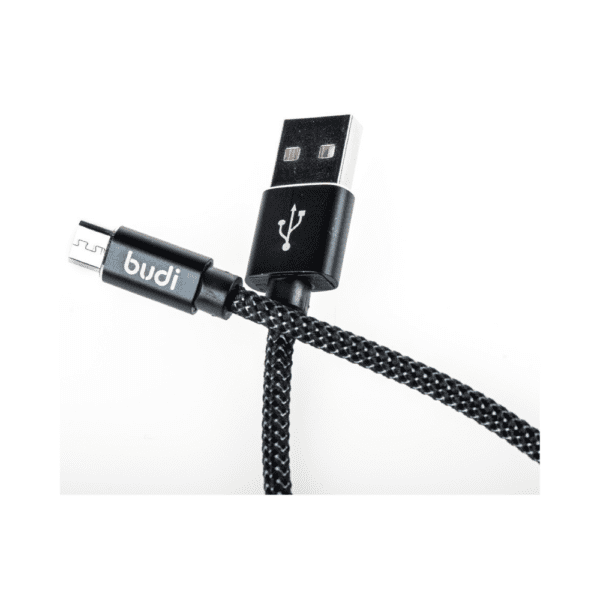 M8J180M3M Budi Micro USB Braided Charging Cable M8J180M3M