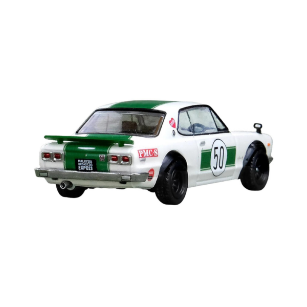 IN64-KPGC10-MDX23WH-1 NISSAN SKYLINE 2000 GT-R KPGC10 #50 MALAYSIA DIECAST EXPO EVENT EDTION 2023