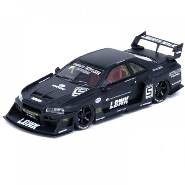 1 Nissan Skyline LBWK (ER34) Super Silhouette Matte Black IN64R-ER34-BM