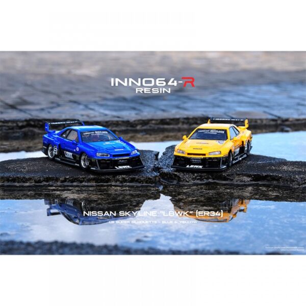 Nissan Skyline LBWK (ER34) Super Silhouette Blue Metallic IN64R-ER34-BLU Nissan Skyline LBWK (ER34) Super Silhouette Blue Metallic IN64R-ER34-BLU
