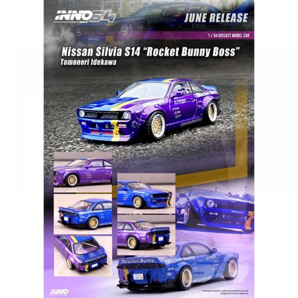 Nissan Silvia S14 `Rocket Buuny Boss Tomonori Idekawa IN64-S14B-TOMOSAN Nissan Silvia S14 `Rocket Buuny Boss Tomonori Idekawa IN64-S14B-TOMOSAN