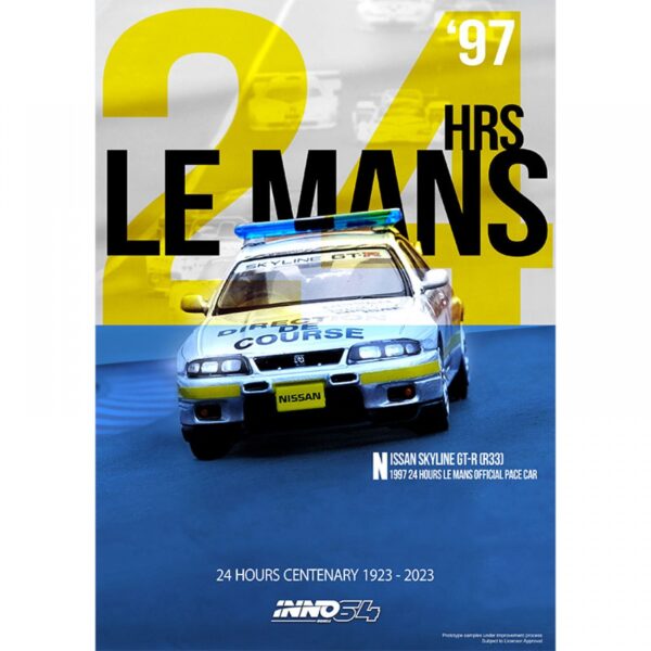 Nissan Skyline GT-R (R33) Le Mans 24h Official Pace Car 1997 IN64-R33-LMPC Nissan Skyline GT-R (R33) Le Mans 24h Official Pace Car 1997 IN64-R33-LMPC