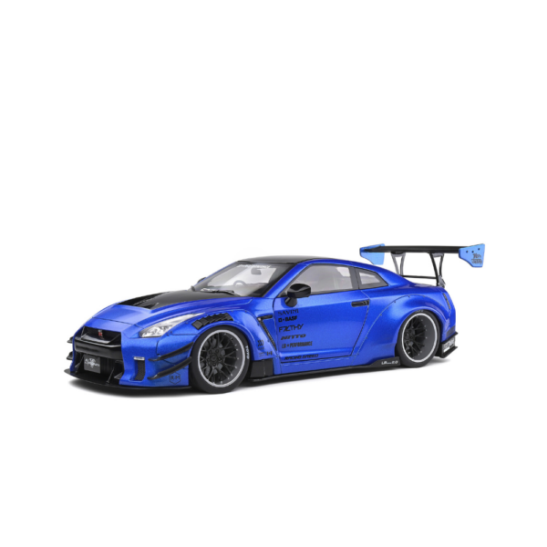 Solido Nissan GT-R (R35) W Liberty Walk Body Kit 2.0 (Metallic Blue) 2020-3