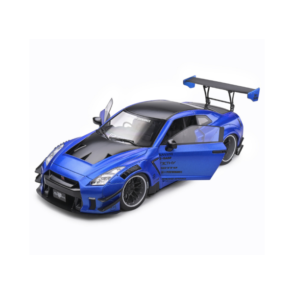 Solido Nissan GT-R (R35) W Liberty Walk Body Kit 2.0 (Metallic Blue) 2020 Solido Nissan GT-R (R35) W/ Liberty Walk Body Kit 2.0 (Metallic Blue) 2020