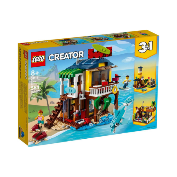 Lego Creator 3in1 Surfer Beach House 31117-2 Lego Creator 3in1 Surfer Beach House 31117