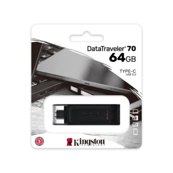 Kingston DataTraveler 70 64GB USB-C Flash Drive