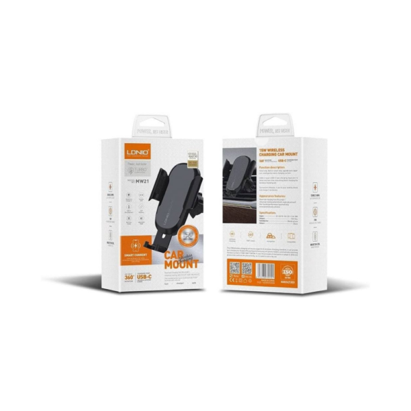 LDNIO MW21-1Wireless Charging Car Mount 15W-1 LDNIO MW21-1Wireless Charging Car Mount 15W