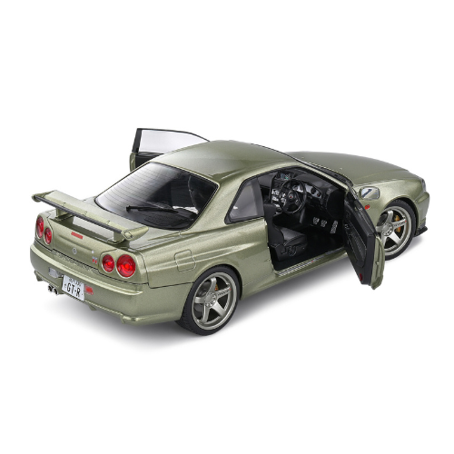 Solido 118 Nissan GT-R (R34) Green Metallic 1999-1 Solido 1:18 Nissan GT-R (R34) Green Metallic 1999
