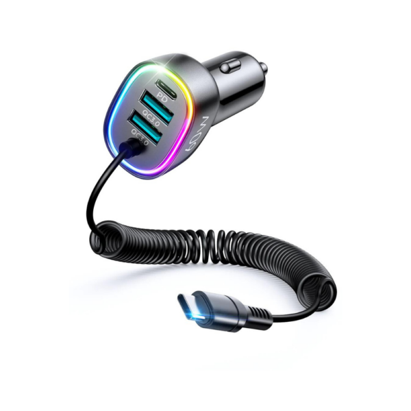 Joyroom JR-CL19 4-in-1 60W Wired Car Charger(Type-CLightning) Joyroom JR-CL19 4-in-1 60W Wired Car Charger(Type-C/Lightning)