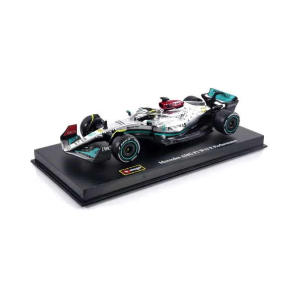 Bburago Collectibles 143 F1 Model Car Mercedes-AMG Petronas 2022 W13 E-Performance #44 Lewis Hamilton 18-38066-1 Bburago Collectibles 1/43 F1 Model Car Mercedes-AMG Petronas 2022 W13 E-Performance #44 Lewis Hamilton 18-38066