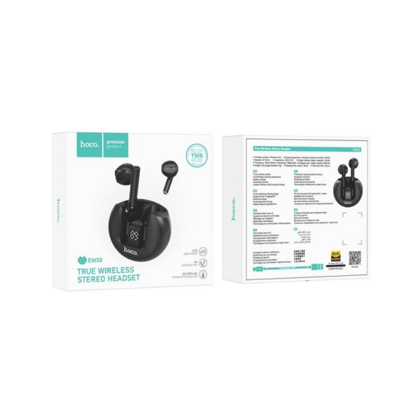 HOCO EW32 TWS Bluetooth Earbuds (Black)-2 HOCO EW32 TWS Bluetooth Earbuds (Black)