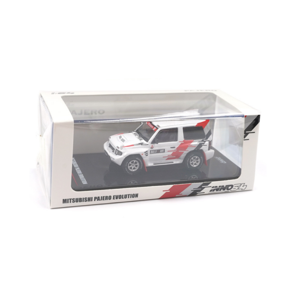 Mitsubishi Pajero Evolution RALLIART (White) IN64-EVOP-RAWHI-2 Mitsubishi Pajero Evolution "RALLIART" (White) IN64-EVOP-RAWHI