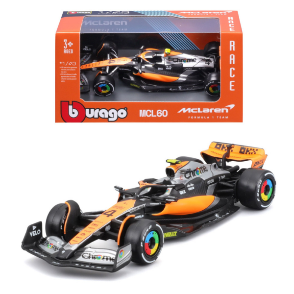 Bburago 1:43 F1 Model Car McLaren 2023 MCL60 #4 Lando Norris 1838087 Bburago 1:43 F1 Model Car McLaren 2023 MCL60 #4 Lando Norris 1838087