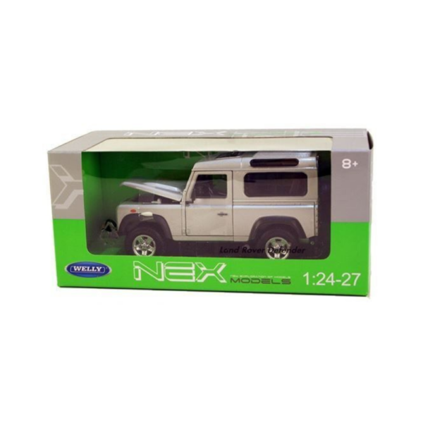 Welly NEX 1:24 Land Rover Defender (Silver) 22498W