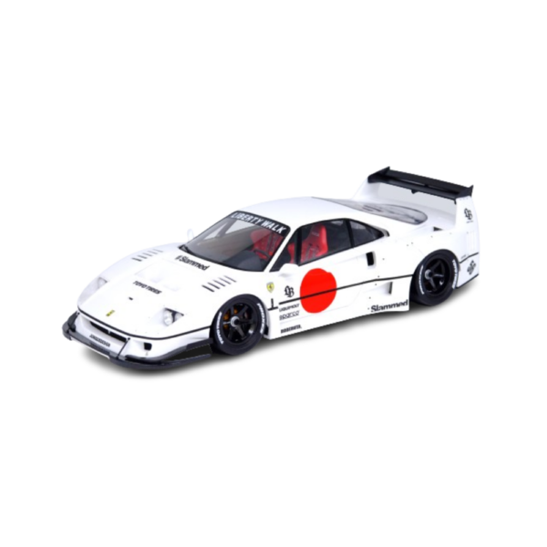 INNO 1-18 LBWK Ferrari F40 White Tokyo Auto Salon 2023 INNO 1-18 LBWK Ferrari F40 White Tokyo Auto Salon 2023