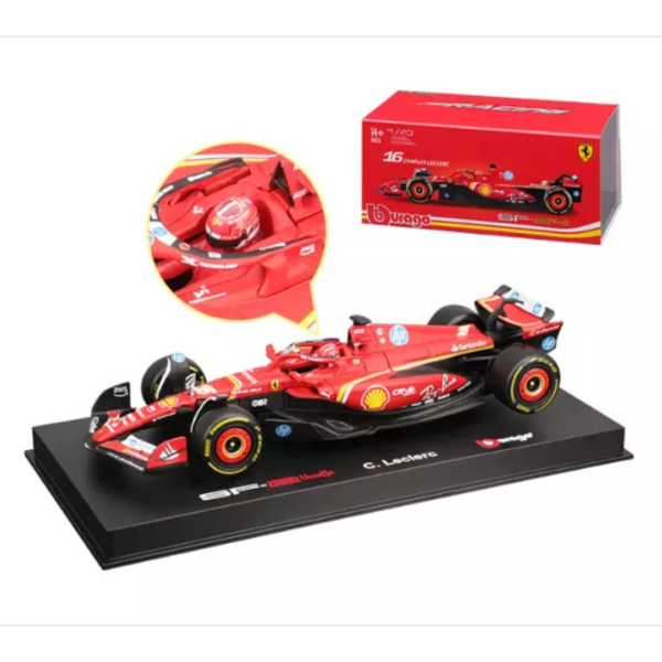 Bburago 1:43 F1 Model Car (Premium Version) Scuderia Ferrari 2024 SF-24 #16 Charles Leclerc 18-36843 Bburago 1:43 F1 Model Car (Premium Version) Scuderia Ferrari 2024 SF-24 #16 Charles Leclerc 18-36843