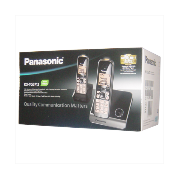 Panasonic KXTG6712 Dual Handset Cordless Phone Panasonic KXTG6712 Dual Handset Cordless Phone