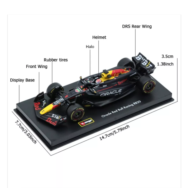 Bburago 1/43 F1 Model Car (Premium Version) Oracle Red Bull Racing 2024 RB20 #1 Max Verstappen 18-38098 Bburago 1/43 F1 Model Car (Premium Version) Oracle Red Bull Racing 2024 RB20 #1 Max Verstappen 18-38098