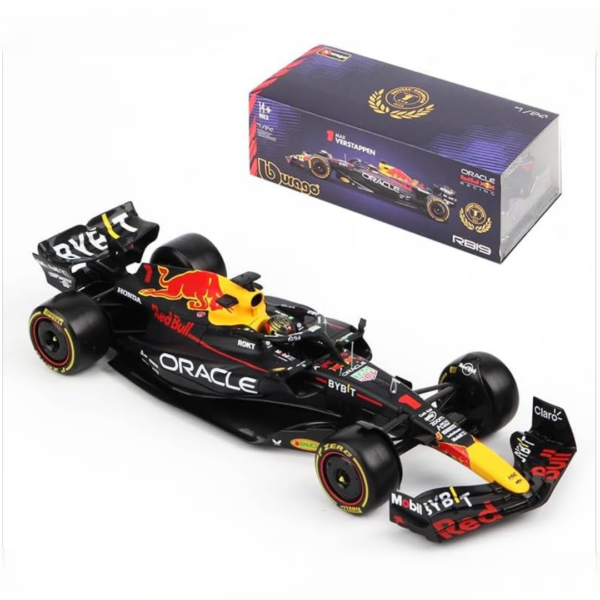 Bburago 1/24 F1 Model Car (Premium Version) Oracle Red Bull Racing 2023 RB19 #1 Max Verstappen 18-28030 Bburago 1/24 F1 Model Car (Premium Version) Oracle Red Bull Racing 2023 RB19 #1 Max Verstappen 18-28030