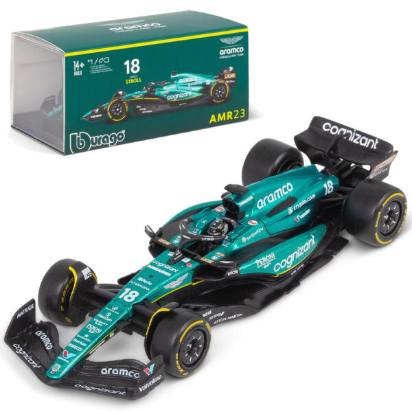 Bburago 1/43 F1 Model Car (Premium Edition) Aston Martin AMR23 #18 Lance Stroll 18-38091 Bburago 1/43 F1 Model Car (Premium Edition) Aston Martin AMR23 #18 Lance Stroll 18-38091