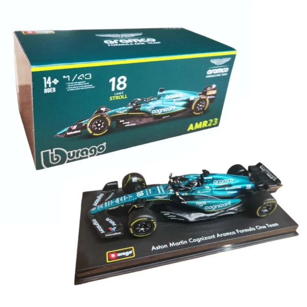 Bburago 1/43 F1 Model Car (Premium Edition) Aston Martin AMR23 #18 Lance Stroll 18-38091 Bburago 1/43 F1 Model Car (Premium Edition) Aston Martin AMR23 #18 Lance Stroll 18-38091