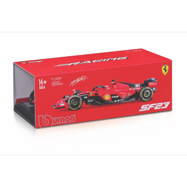 Bburago 1:24 F1 Model Car (Premium Edition) Scuderia Ferrari SF-23 2023 #16 Charles Leclerc 18-26808 Bburago 1:24 F1 Model Car (Premium Edition) Scuderia Ferrari SF-23 2023 #16 Charles Leclerc 18-26808