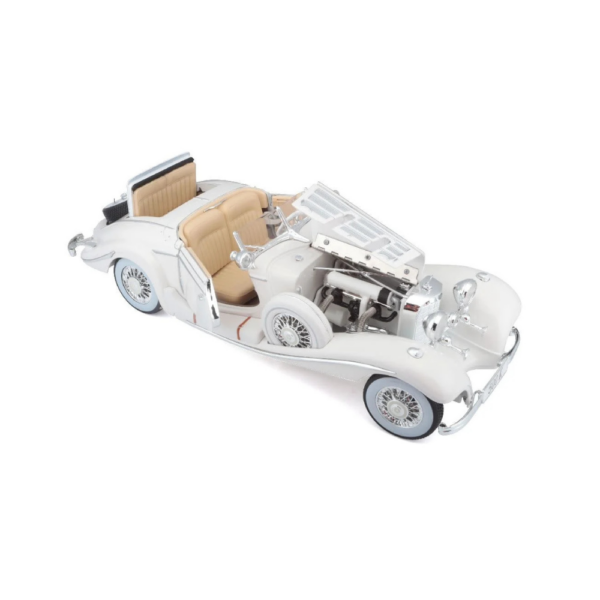 Maisto 118 Mercedes Benz 500K Special Roadster 1936 (White)-1 Maisto 1:18 Mercedes Benz 500K Special Roadster 1936 (White)