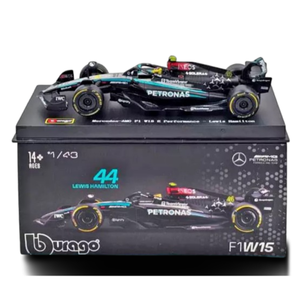 Bburago 1/43 F1 Model Car (Premium Version) Mercedes-AMG Petronas 2024 W15 E-Performance #44 Lewis Hamilton 18-38209 Bburago 1/43 F1 Model Car (Premium Version) Mercedes-AMG Petronas 2024 W15 E-Performance #44 Lewis Hamilton 18-38209
