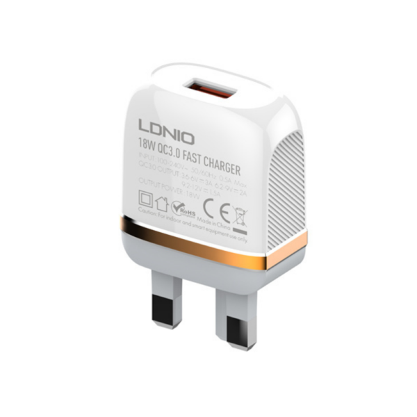 LDNIO 18W QC3.0 Quick Charger A1307Q LDNIO 18W QC3.0 Quick Charger A1307Q