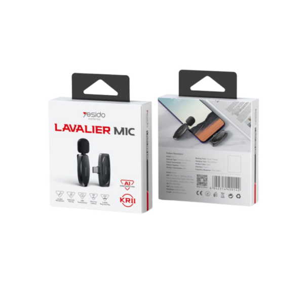 Yesido KR11 Portable Wireless Type-C Wireless Microphone-1 Yesido KR11 Portable Wireless Type-C Wireless Microphone