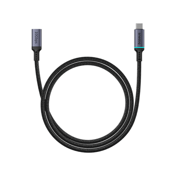 BASEUS Type-C Female to Type-c Male Extension Cable 4K Braided Fast Charging Cable 1m BS-OH157