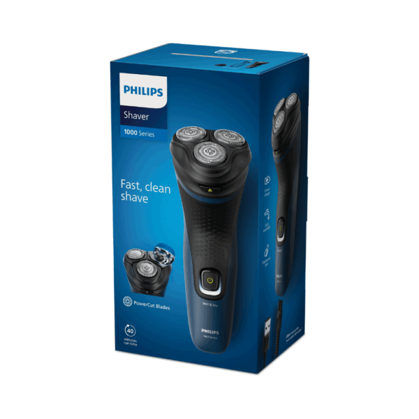 Philips Shaver 1000 Series Wet & Dry Electric Shaver S115100-3 Philips Shaver 1000 Series Wet & Dry Electric Shaver S1151/00