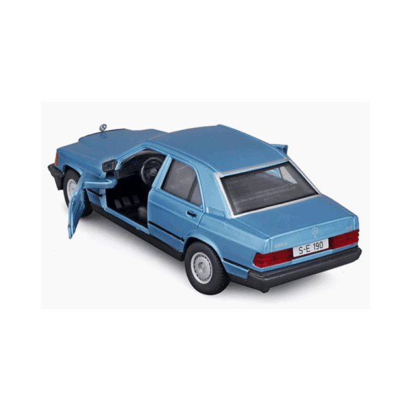 Bburago 1/24 1987 Mercedes-Benz 190E (Blue)