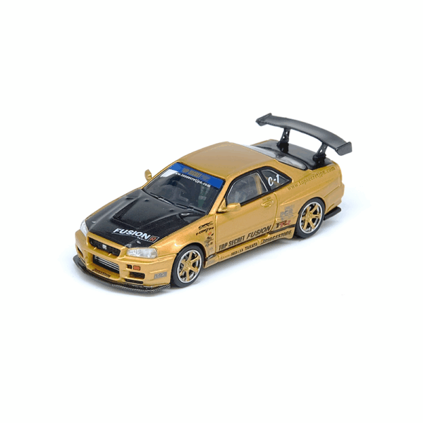 INNO64 Nissan Skyline GT-R (R34) Top Secret Gold IN64-R34TS-GOLD INNO64 Nissan Skyline GT-R (R34) Top Secret Gold IN64-R34TS-GOLD