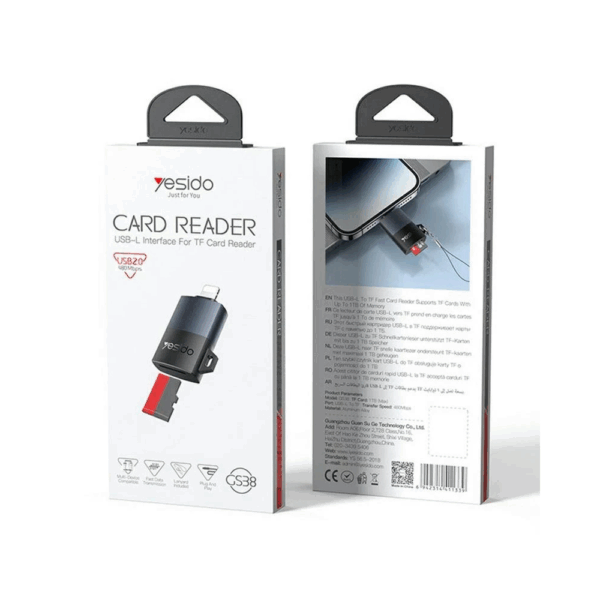 Yesido GS38 Lightning to TF Card Reader-1 Yesido GS38 Lightning to TF Card Reader