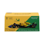 Bburago 143 F1 Model Car (Premium Version) McLAREN MCL38 2024 MONACO GP Senna livery 30th anniversary #4 Lando Norris 18-38215-5