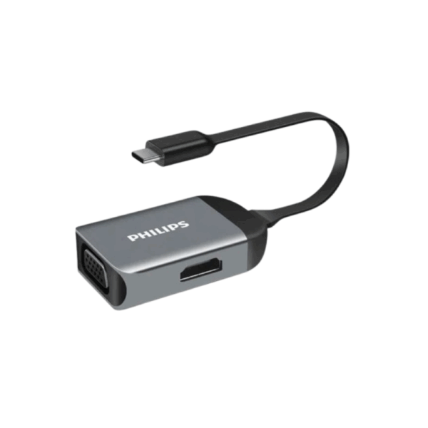 Philips SWR1607A USB-C to HDMI + VGA Adapter Philips SWR1607A USB-C to HDMI + VGA Adapter