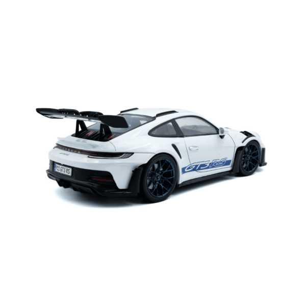 Solido 118 Porsche 911 GT3 RS 2024 (White with blue stripes) S1812102-3 Solido 1/18 Porsche 911 GT3 RS 2024 (White with blue stripes) S1812102