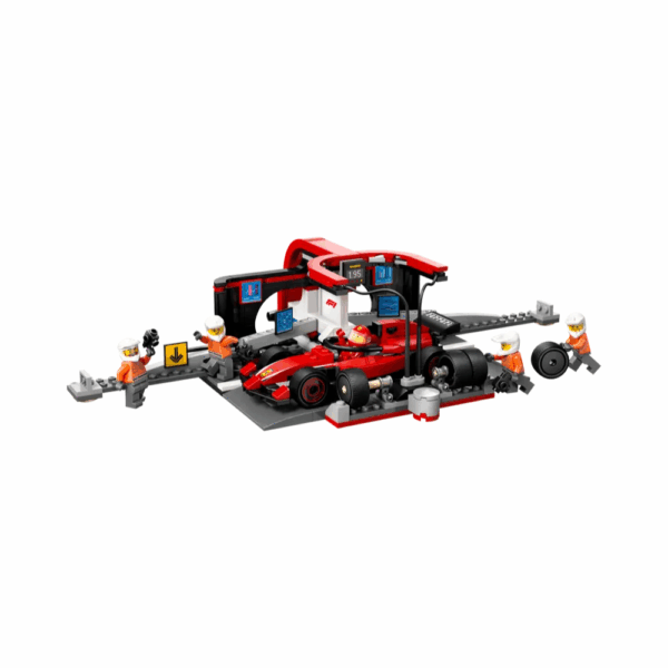 LEGO CITY F1 Pit Stop and Pit Crew with Ferrari Car 60443