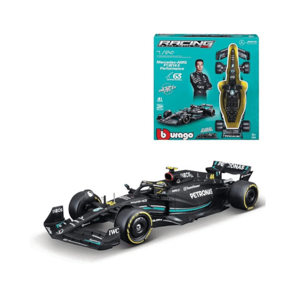 Bburago 124 Scale Metal Kit 18-28506 - Mercedes- AMG F1 W14 E Performance #44 Lewis Hamilton-1 Bburago 1/24 Scale Metal Kit 18-28506 - Mercedes- AMG F1 W14 E Performance #44 Lewis Hamilton