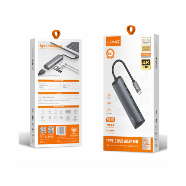 LDNIO DS-56H 6 in 1 Multi-Port Charging Hub