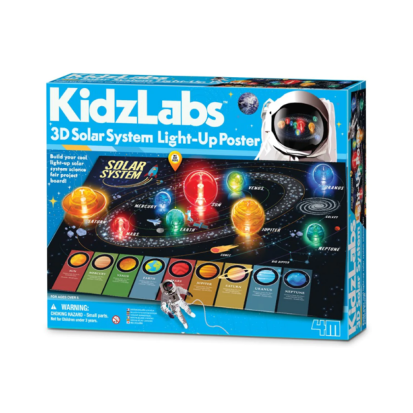 4M KidzLabs 3D Solar System Light-Up Poster 4M KidzLabs 3D Solar System Light-Up Poster