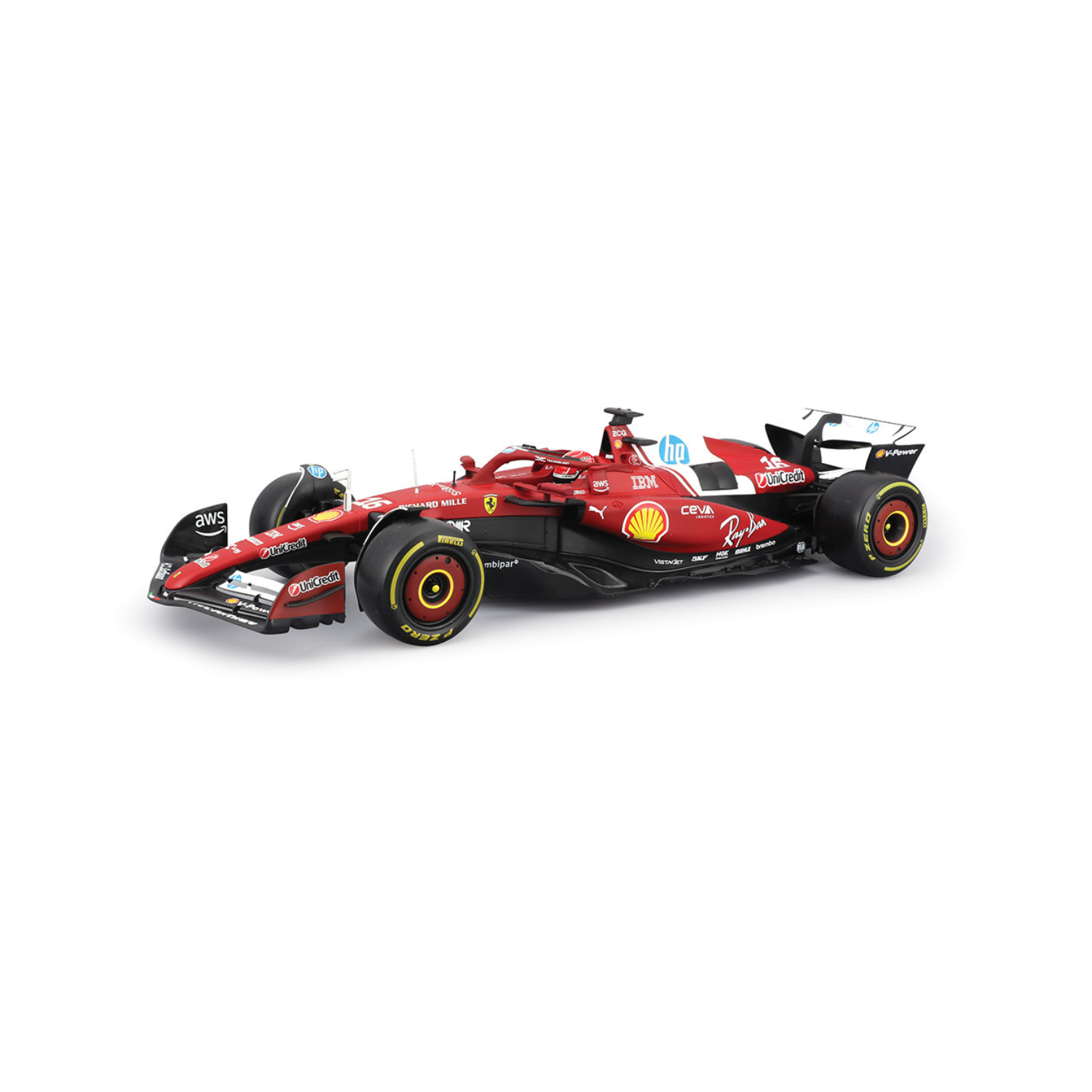 Bburago 1/18 F1 Model Car Ferrari 2025 #16 Charles Leclerc 18-16816CL