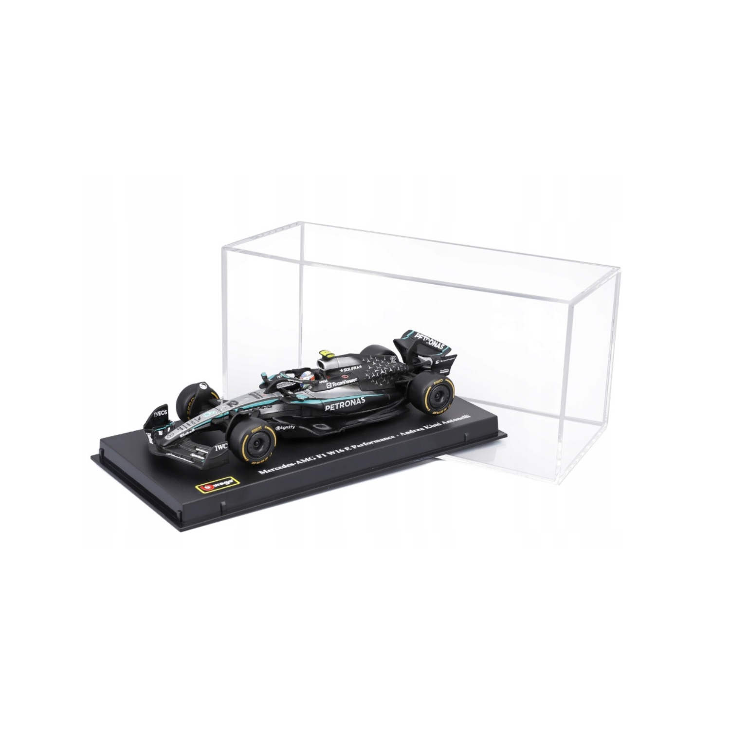 Bburago 143 F1 Model Car Mercedes-AMG Petronas 2025 W16 E-Performance #12 Andrea Kimi Antonelli 18-38238-1 Bburago 1/43 F1 Model Car Mercedes-AMG Petronas 2025 W16 E-Performance #12 Andrea Kimi Antonelli 18-38238