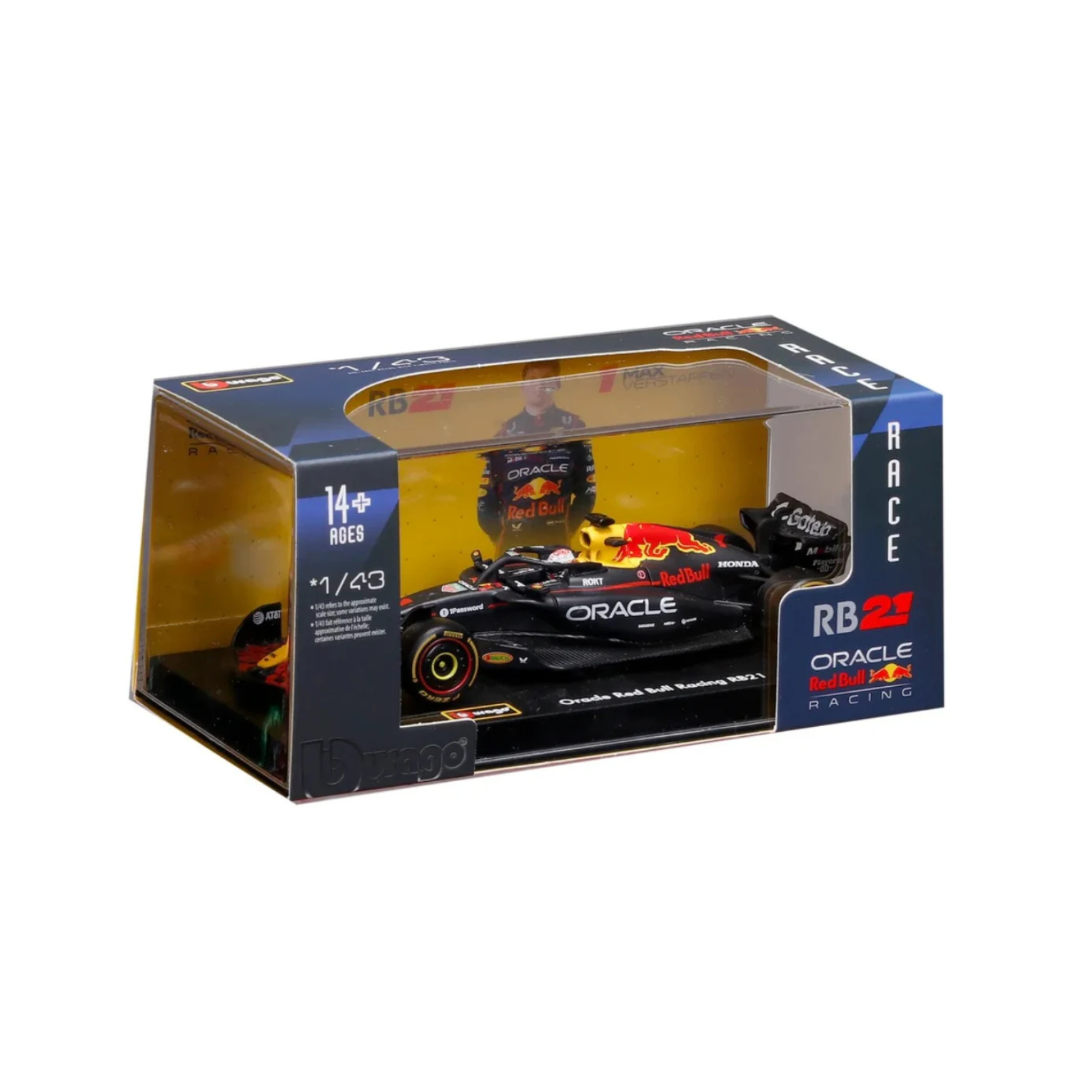 Bburago 143 F1 Model Car Oracle Red Bull Racing 2025 RB21 Max Verstappen 18-38234MV-1 Bburago 1/43 F1 Model Car Oracle Red Bull Racing 2025 RB21 Max Verstappen 18-38234MV