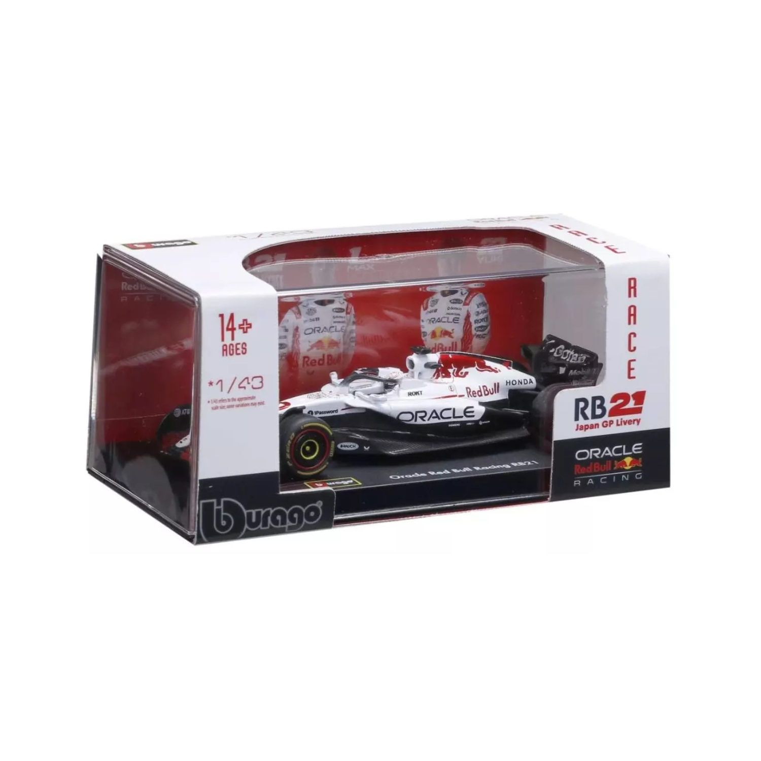 Bburago 143 F1 Model Car Oracle Red Bull Racing 2025 RB21 Max Verstappen Japanese GP 18-38234-2 Bburago 1/43 F1 Model Car Oracle Red Bull Racing 2025 RB21 Max Verstappen Japanese GP 18-38234