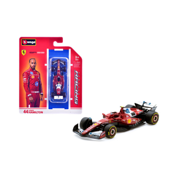 Bburago164 Model Car Scuderia Ferrari SF-25 #44 Lewis Hamilton 18-56801 Bburago1/64 Model Car Scuderia Ferrari SF-25 #44 Lewis Hamilton 18-56801