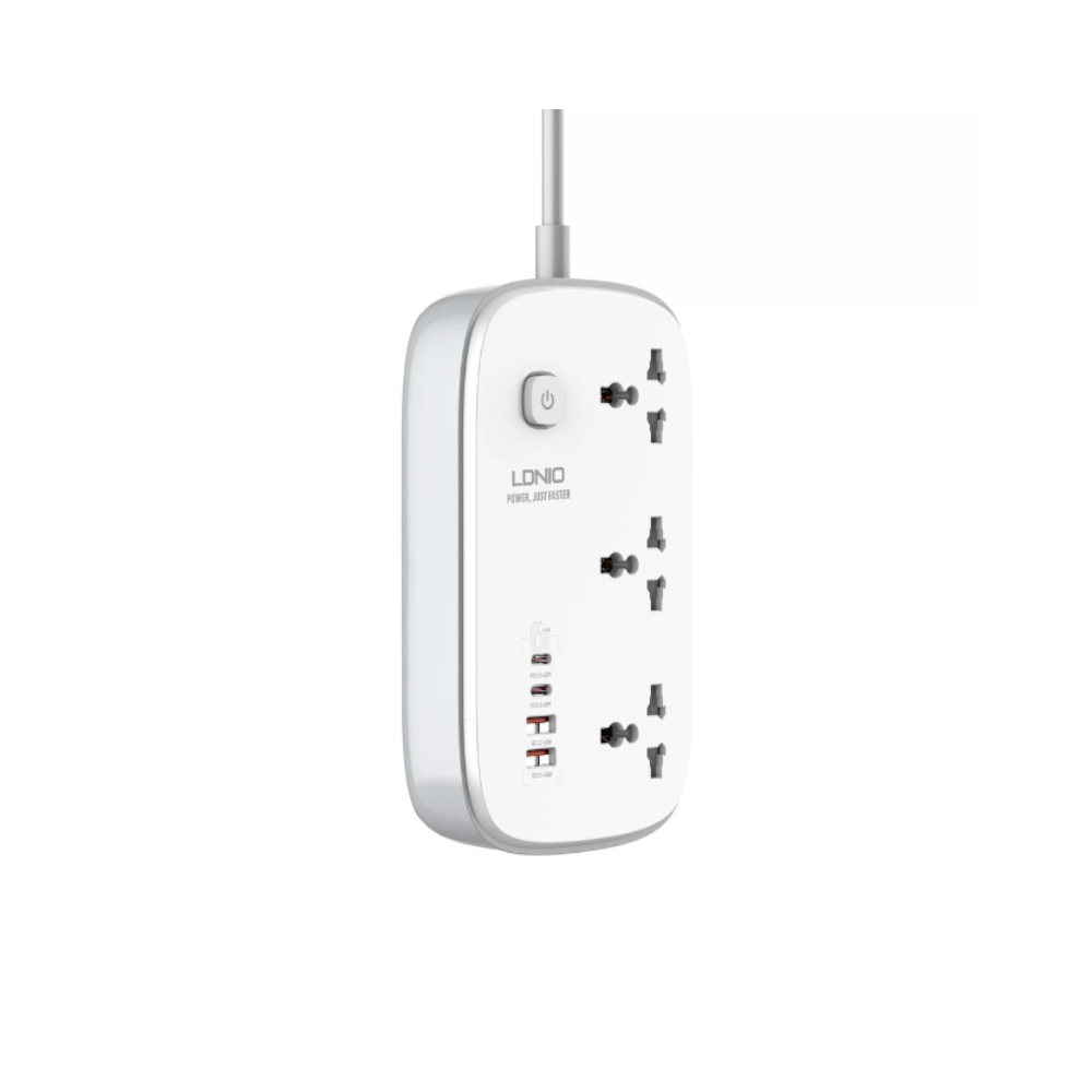LDNIO 3 AC Outlets 4 USB Power Strip SC3416